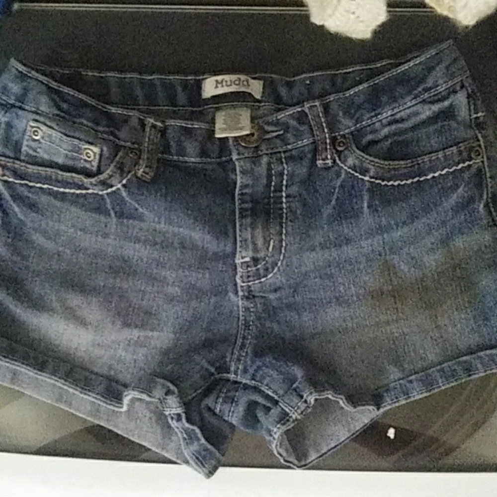 Blue jean shorts